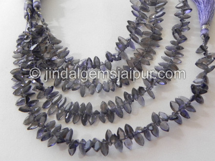 Iolite Cut Marquise Beads